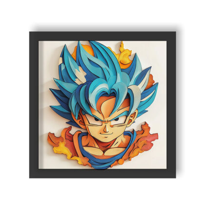 Saiyan Flame: Intense Wall Frame