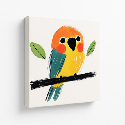 Sunbeam Chirp - Canvas Painting by Paper Pajama Company