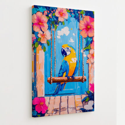 Spring Tune - Canvas Painting by Paper Pajama Company
