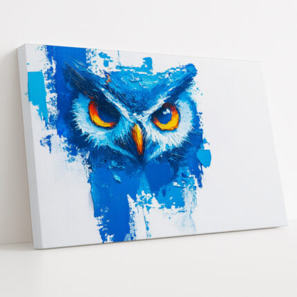 Electric Owl - Canvas Painting by Paper Pajama Company