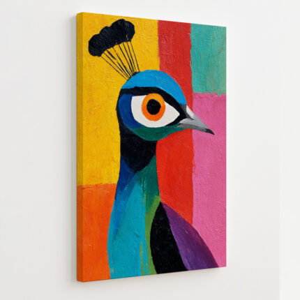 Vivid Crest - Canvas Painting by Paper Pajama Company