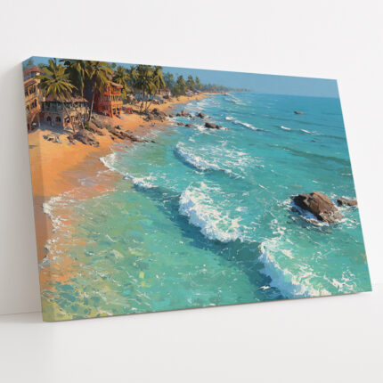 Rustic Horizon - Canvas Painting by Paper Pajama Company