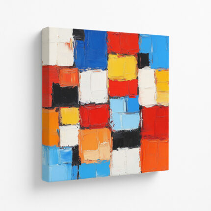 Urban Mosaic - Canvas Painting by Paper Pajama Company