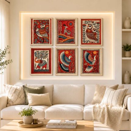 Gond Art Set Red